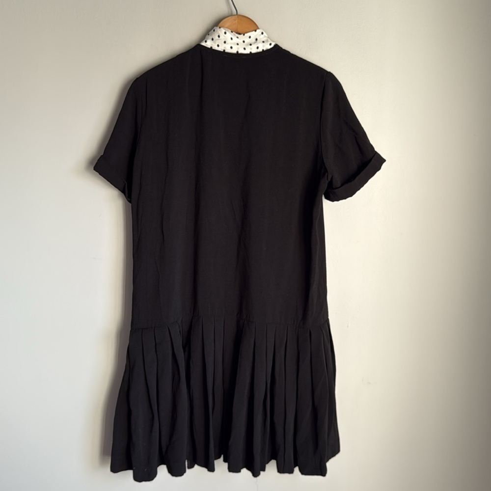 SANDRO SHORT DRESS WITH POLKA DOT TIE - Picture 3 of 15
